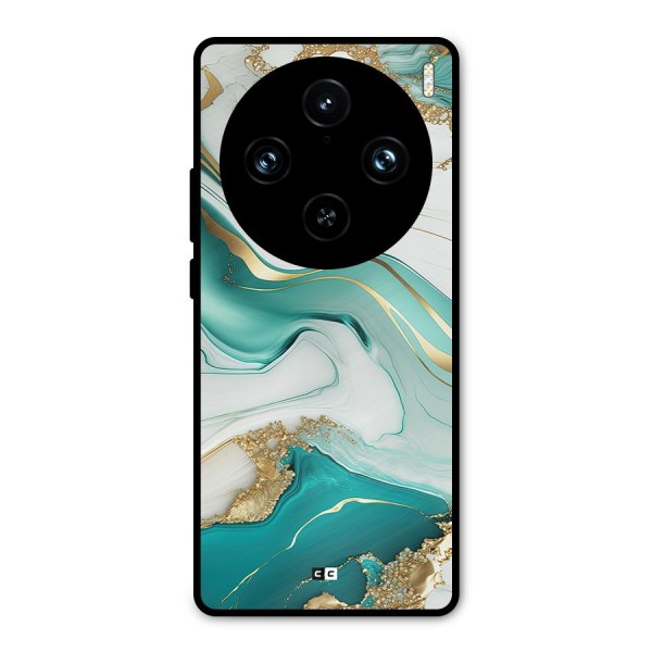 Marvelous Marble Metal Back Case for Vivo X100 Pro