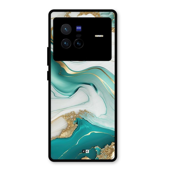 Marvelous Marble Metal Back Case for Vivo X80