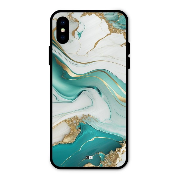 Marvelous Marble Metal Back Case for iPhone XS