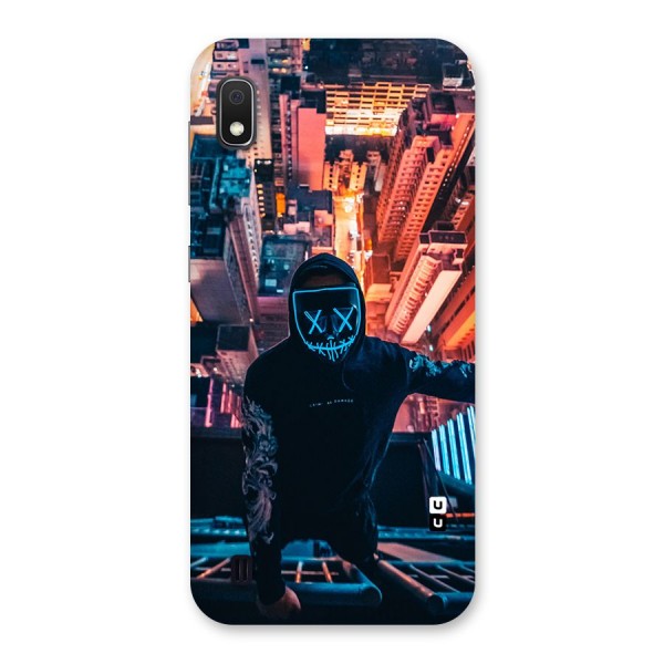 Mask Guy Climbing Building Back Case for Galaxy A10