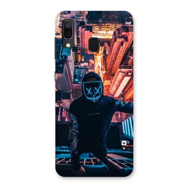 Mask Guy Climbing Building Back Case for Galaxy A20