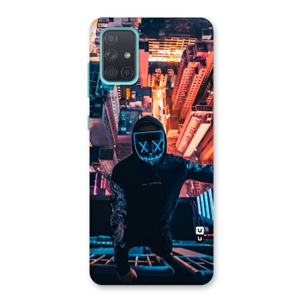 Mask Guy Climbing Building Back Case for Galaxy A71