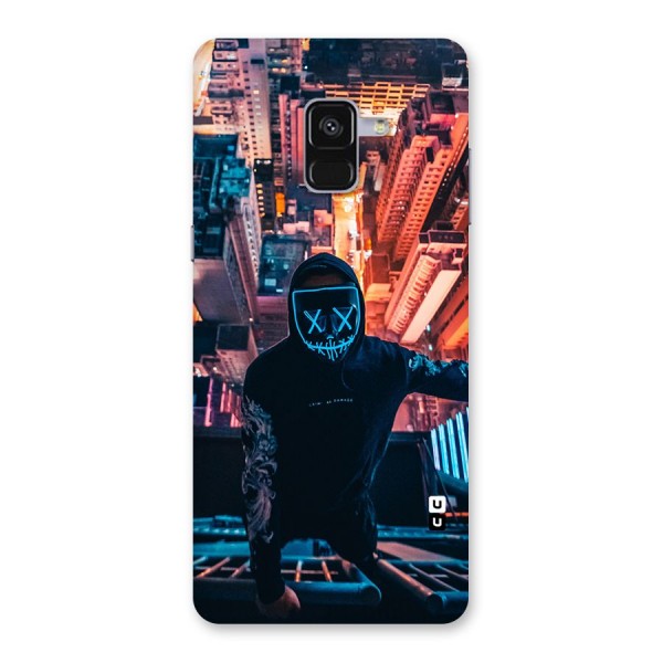 Mask Guy Climbing Building Back Case for Galaxy A8 Plus