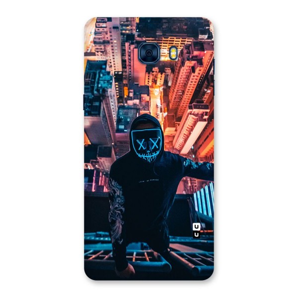 Mask Guy Climbing Building Back Case for Galaxy C7 Pro