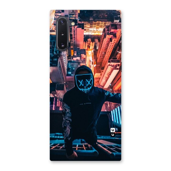 Mask Guy Climbing Building Back Case for Galaxy Note 10