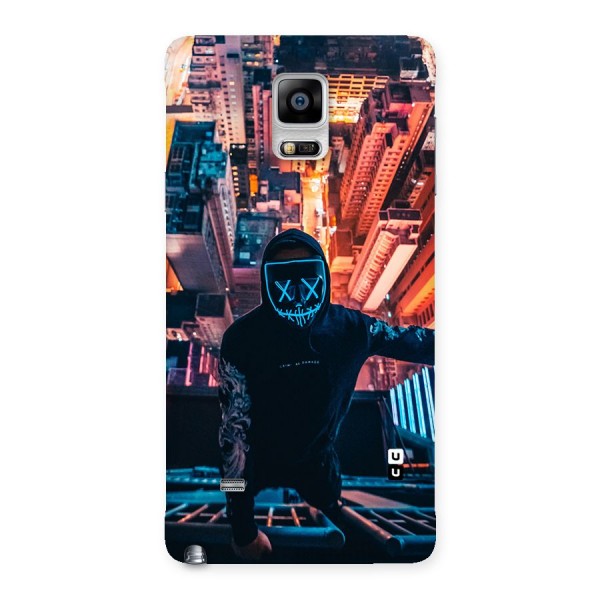 Mask Guy Climbing Building Back Case for Galaxy Note 4