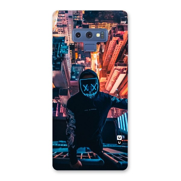 Mask Guy Climbing Building Back Case for Galaxy Note 9