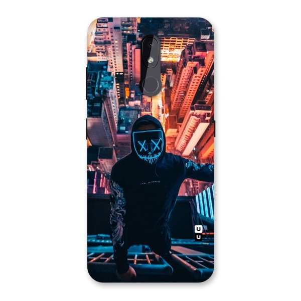 Mask Guy Climbing Building Back Case for Nokia 3.2