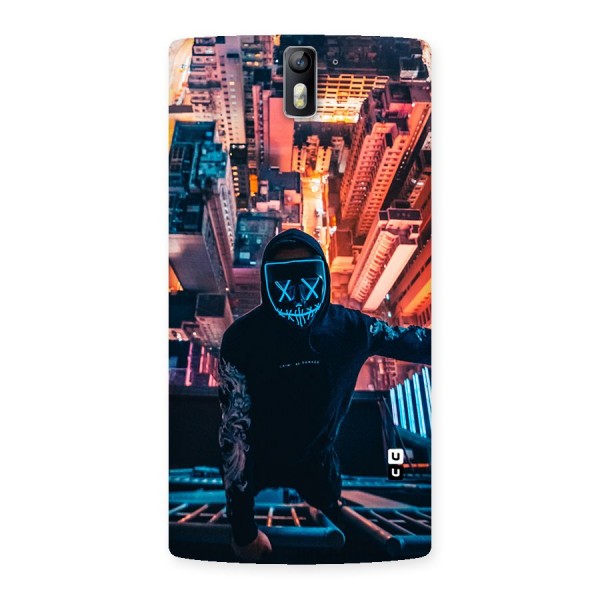 Mask Guy Climbing Building Back Case for One Plus One