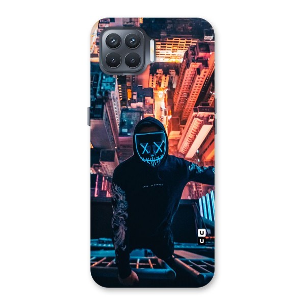 Mask Guy Climbing Building Back Case for Oppo F17 Pro