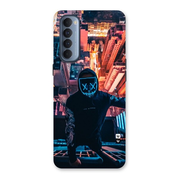 Mask Guy Climbing Building Back Case for Reno4 Pro