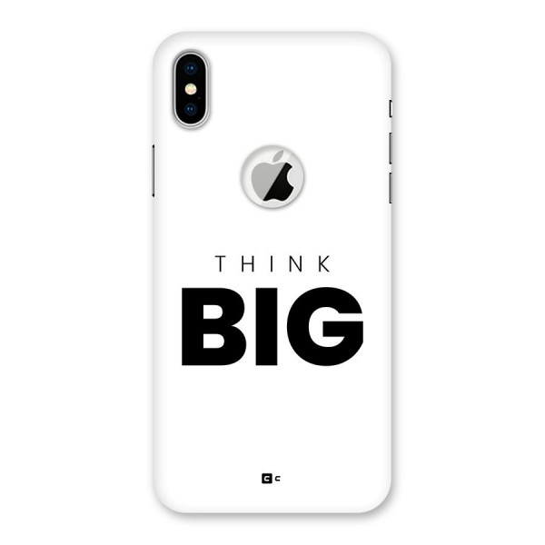 Massive Thought Back Case for iPhone XS Logo Cut