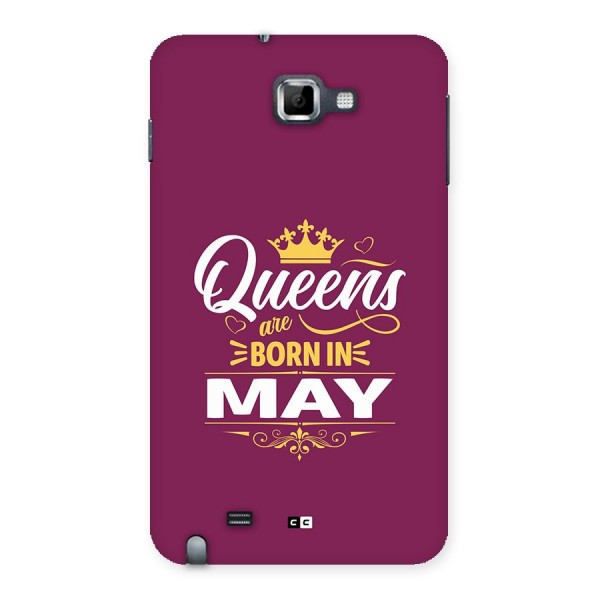 May Born Queens Back Case for Galaxy Note