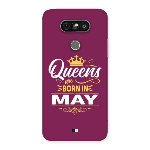 May Born Queens Back Case for LG G5