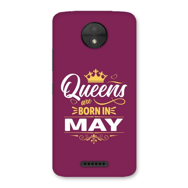 May Born Queens Back Case for Moto C