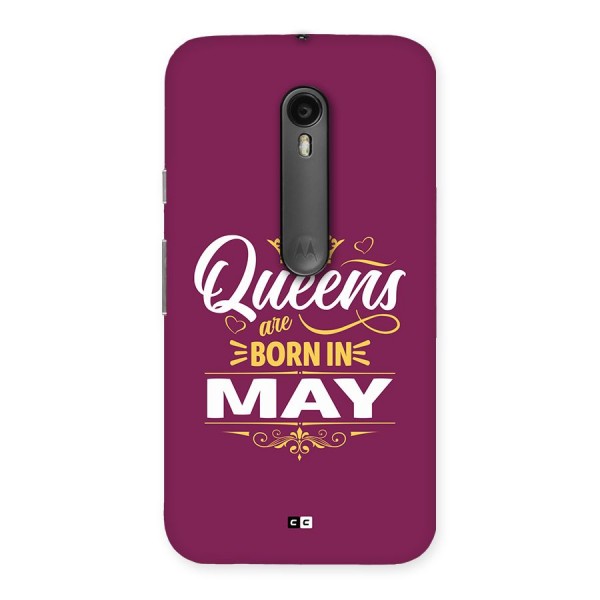 May Born Queens Back Case for Moto G3