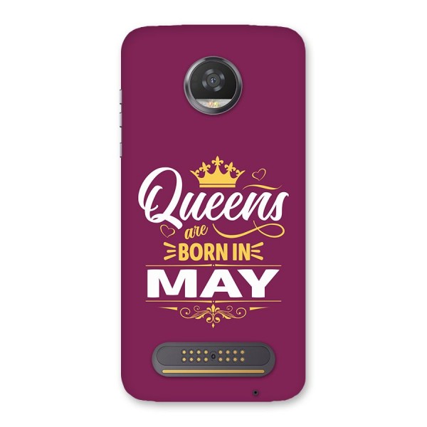 May Born Queens Back Case for Moto Z2 Play