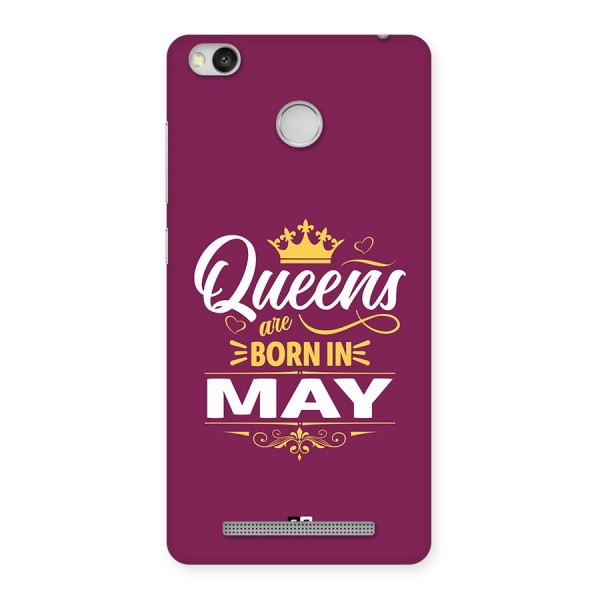 May Born Queens Back Case for Redmi 3S Prime