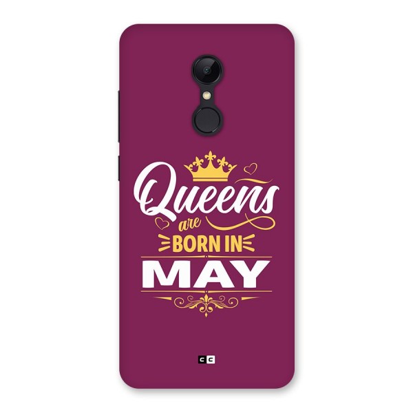 May Born Queens Back Case for Redmi 5