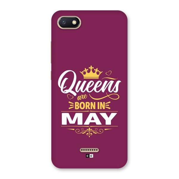 May Born Queens Back Case for Redmi 6A