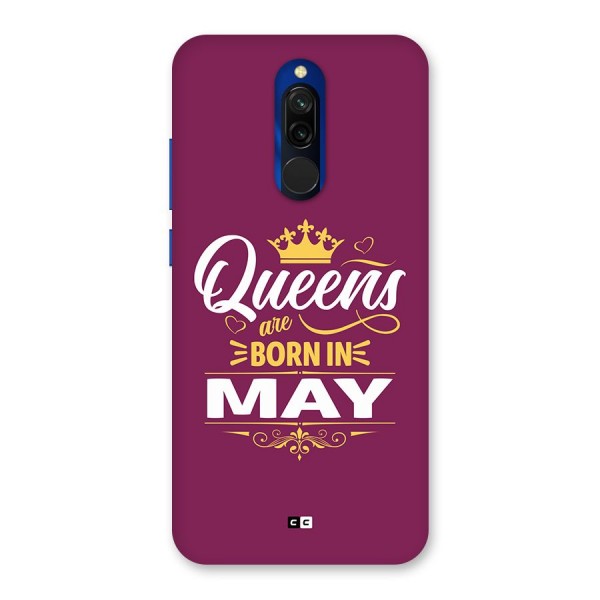 May Born Queens Back Case for Redmi 8