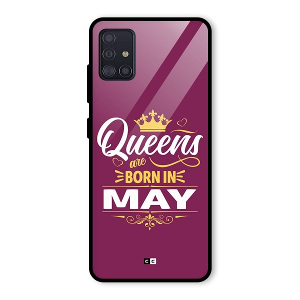 May Born Queens Glass Back Case for Galaxy A51