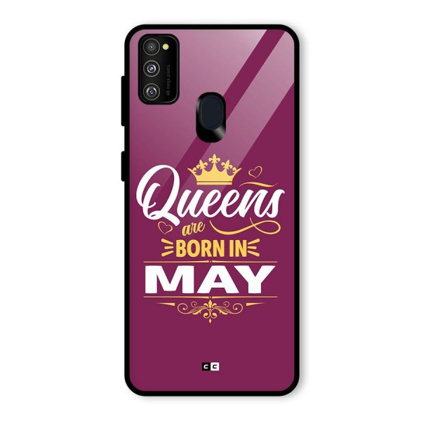 May Born Queens Glass Back Case for Galaxy M21