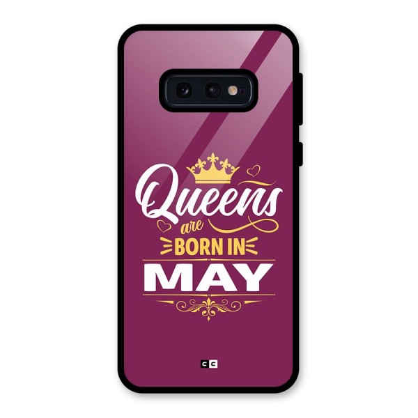 May Born Queens Glass Back Case for Galaxy S10e