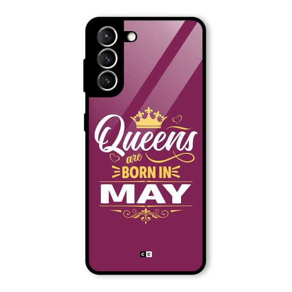 May Born Queens Glass Back Case for Galaxy S21 5G