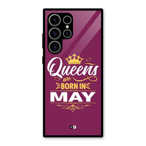 May Born Queens Glass Back Case for Galaxy S23 Ultra