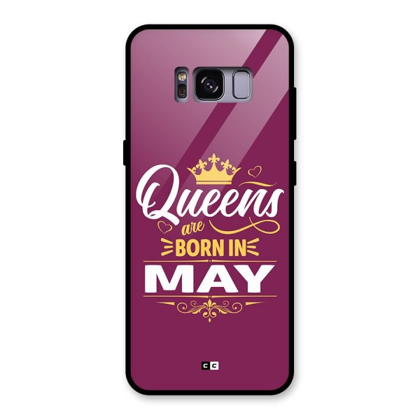 May Born Queens Glass Back Case for Galaxy S8