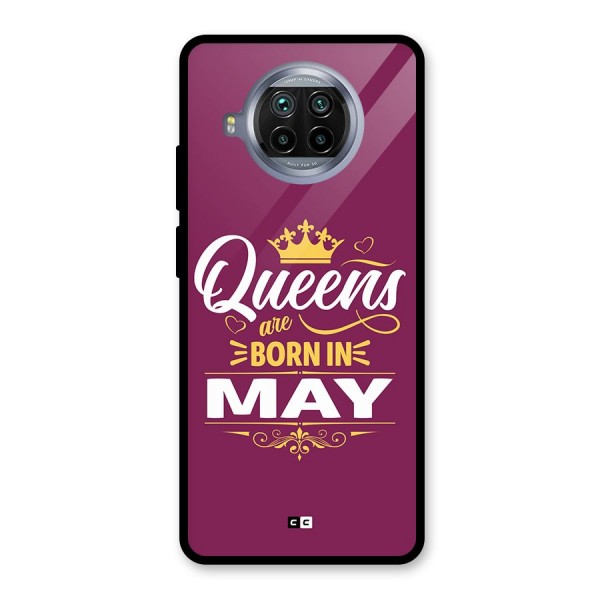 May Born Queens Glass Back Case for Mi 10i