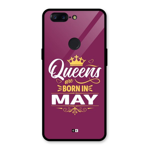 May Born Queens Glass Back Case for OnePlus 5T