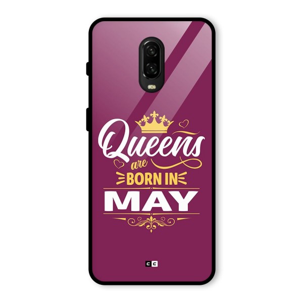 May Born Queens Glass Back Case for OnePlus 6T