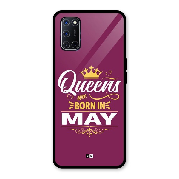 May Born Queens Glass Back Case for Oppo A52