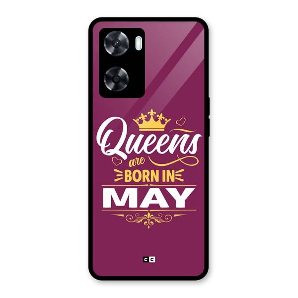 May Born Queens Glass Back Case for Oppo A77