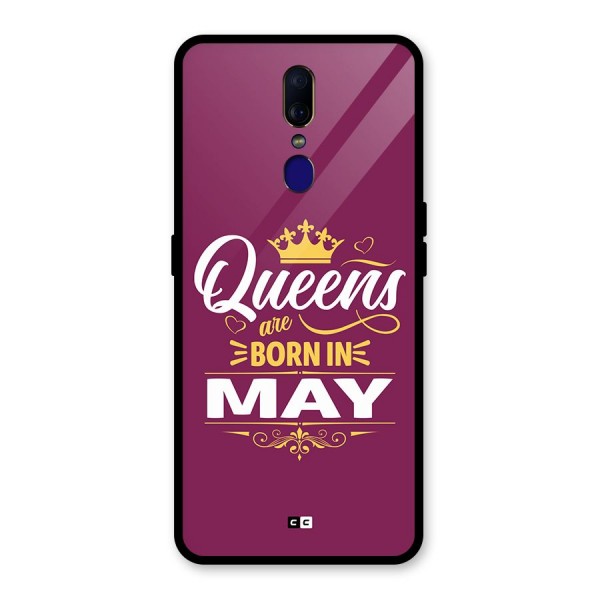 May Born Queens Glass Back Case for Oppo F11