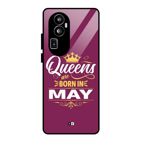 May Born Queens Glass Back Case for Oppo Reno10 Pro Plus