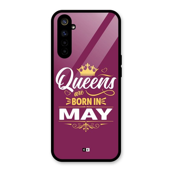 May Born Queens Glass Back Case for Realme 6