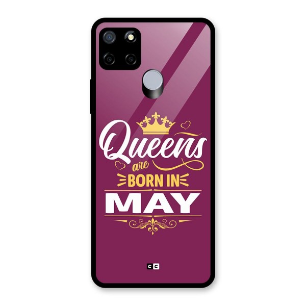 May Born Queens Glass Back Case for Realme C15