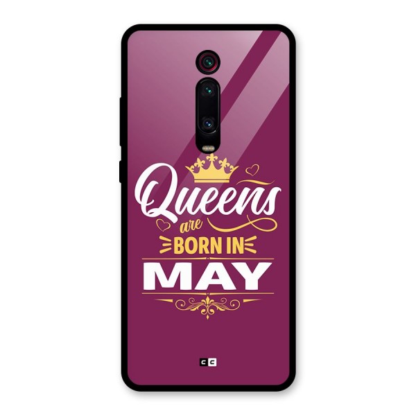 May Born Queens Glass Back Case for Redmi K20