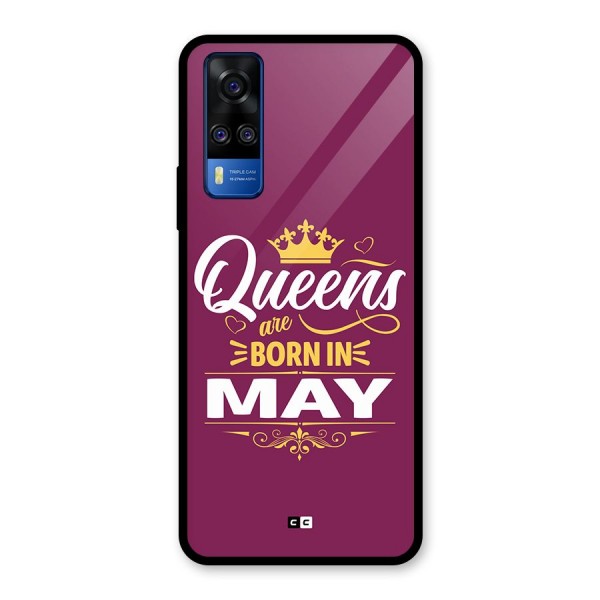 May Born Queens Glass Back Case for Vivo Y51