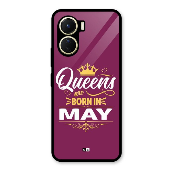 May Born Queens Glass Back Case for Vivo Y56