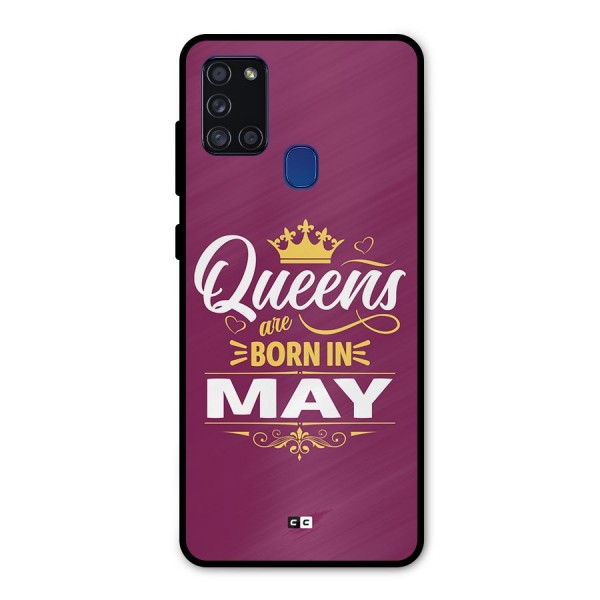 May Born Queens Metal Back Case for Galaxy A21s