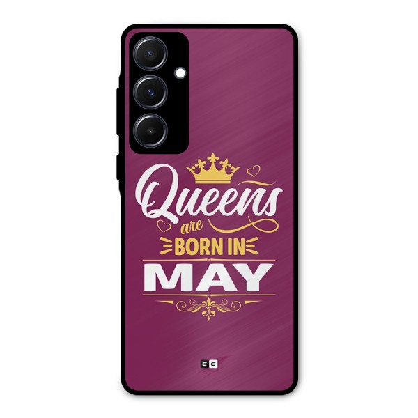 May Born Queens Metal Back Case for Galaxy A55