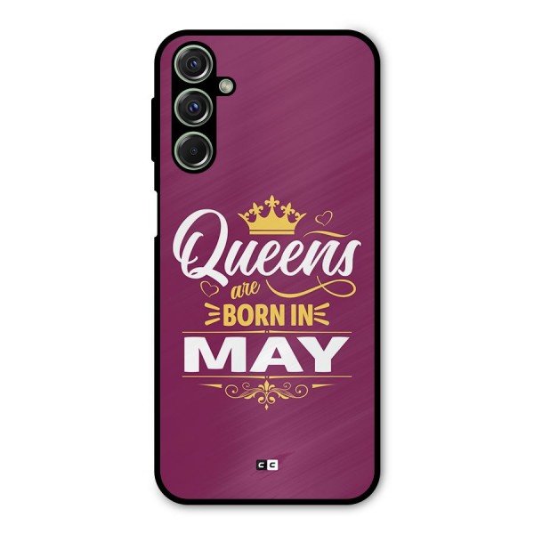 May Born Queens Metal Back Case for Galaxy F34