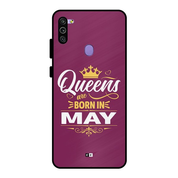 May Born Queens Metal Back Case for Galaxy M11