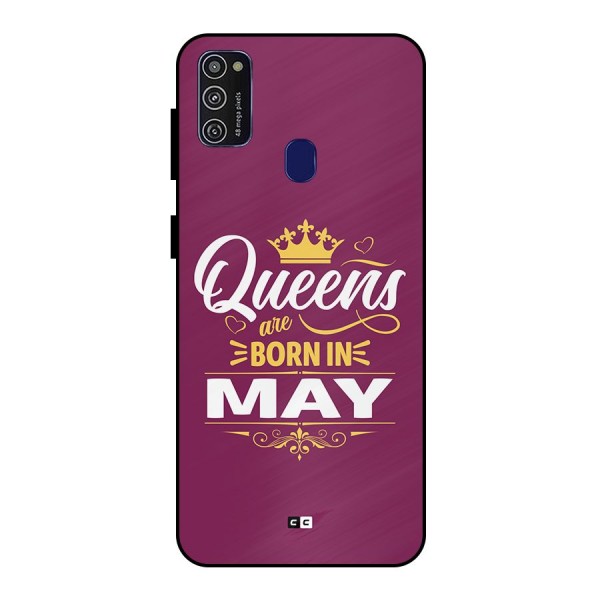 May Born Queens Metal Back Case for Galaxy M21