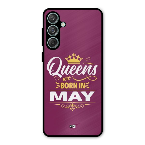 May Born Queens Metal Back Case for Galaxy M55 5G