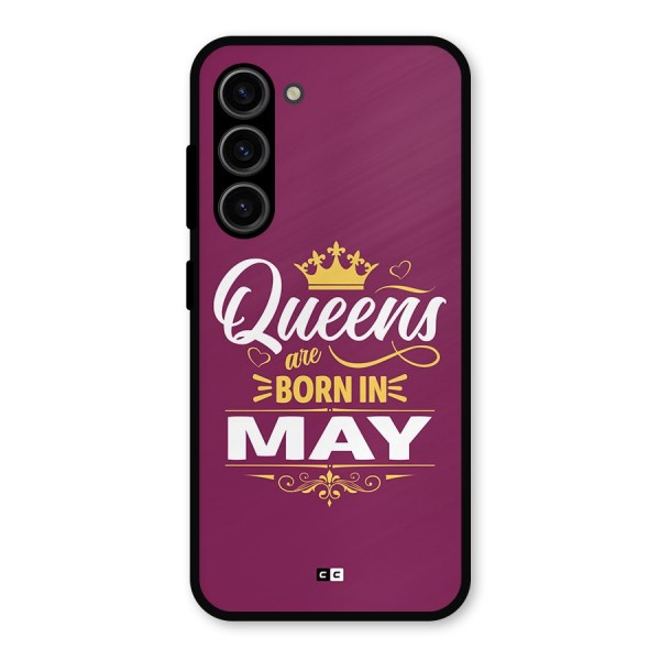 May Born Queens Metal Back Case for Galaxy S23